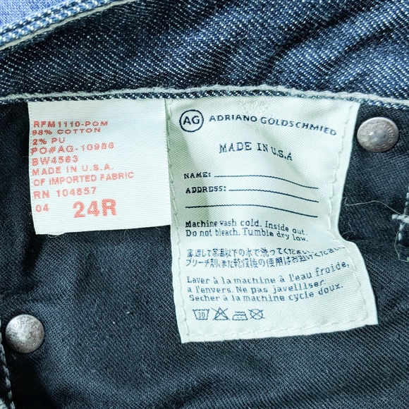 AG Adriano Goldschmied Flirt Cigarette Jeans 24R - Picture 6 of 6